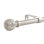 Tringle à rideaux simple 5/8 po avec faiteaux Boule