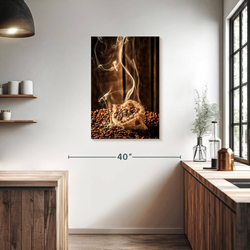 Smoky Coffee Beans, 36" H x 24" W