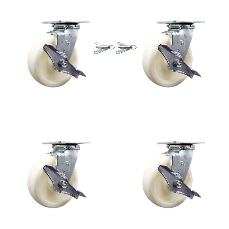 4-Piece Nylon Caster Set