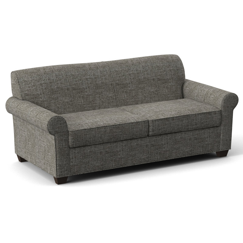 Finn 75" Rolled Arm Sofa Bed, Cafelle, Innerspring, Archetype Quartz