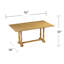 Console de table à tréteaux pliante Farmhouse