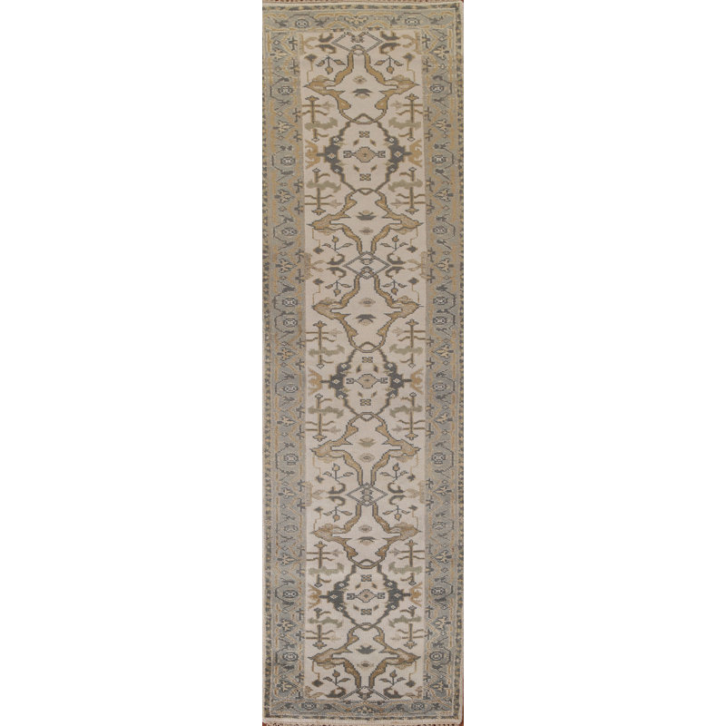 Tapis de couloir oriental fait à la main 2 x 12 po