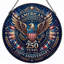 Panneau de fenêtre en verre pour décoration intérieure American Eagle USA 250th Anniversary ， 7,8H-126676297