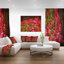 Petites fleurs rouges au printemps, reproduction de photo sur toile tendue-19241373