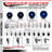 4 Piece Poly Bolt Hole Caster Set with 2 Posi Lock Brakes