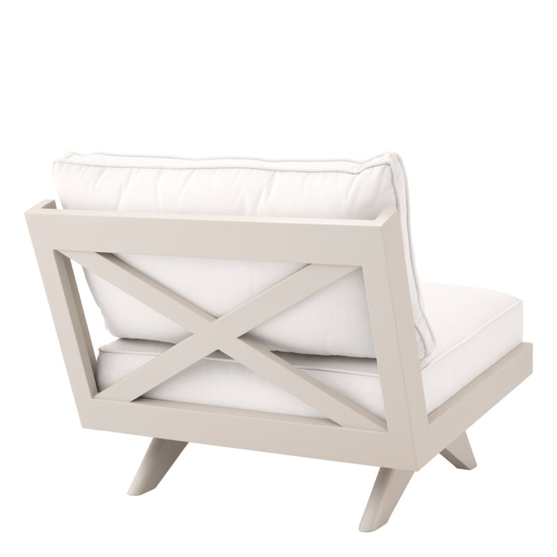 Chaise de patio avec coussins Sunbrella Lomax