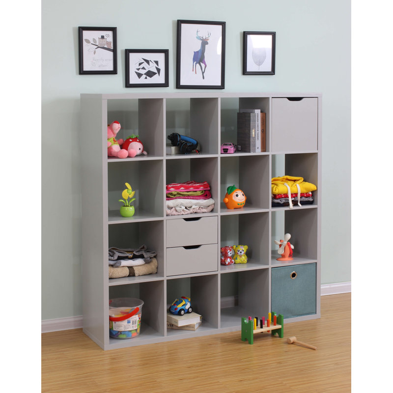 Parunag Cube Plus 16 Storage Shelving Unit, Grey
