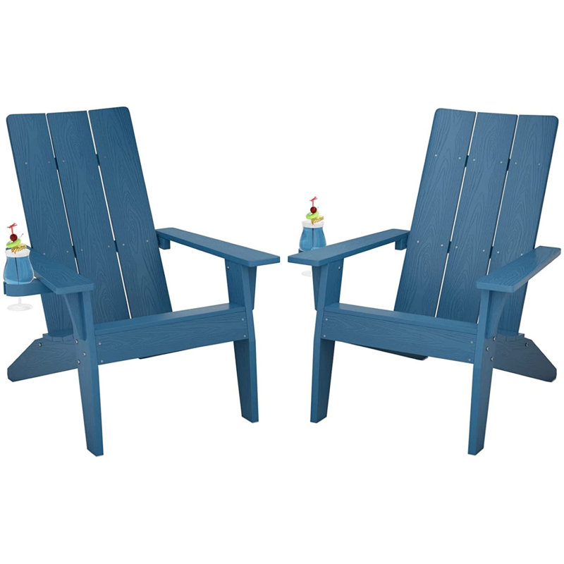 Chaise Adirondack en plastique Academy, Bleu marine