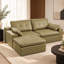 86.61 " Faux Leather Sectional-1968372811