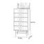 Commode d'appoint circulaire en acier inoxydable