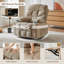 Fauteuil inclinable et pivotant à 360 °, fauteuil inclinable manuel simple avec porte-gobelets-1265031846