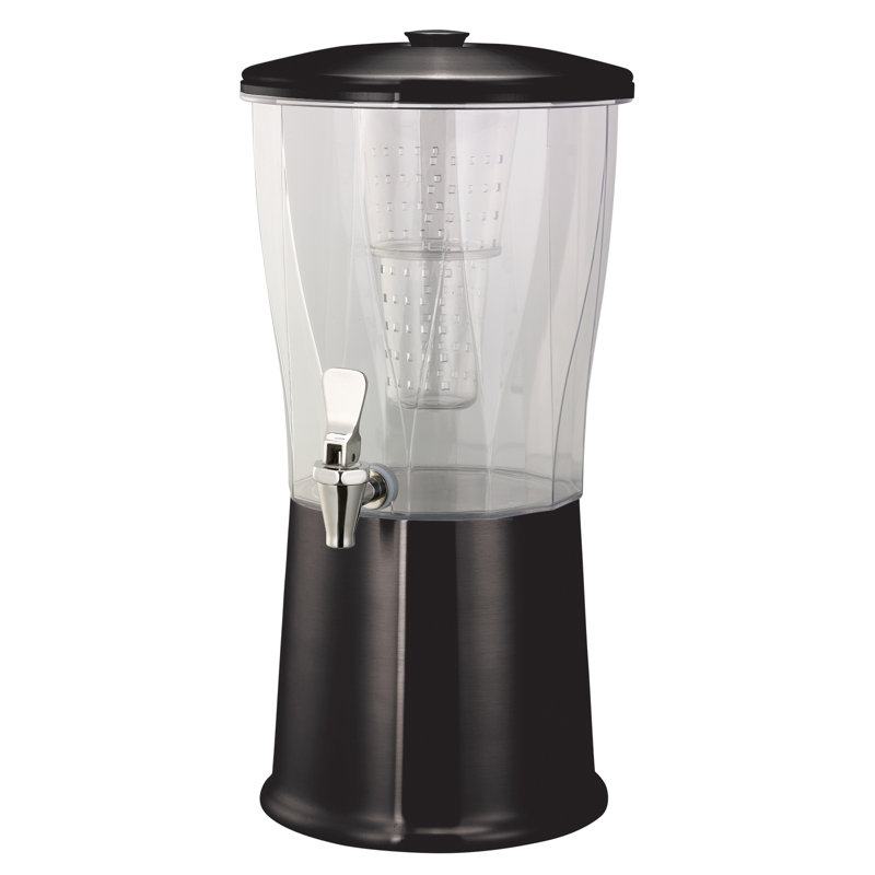 Acier inoxydable avec infuseur 3 gallons, Noir