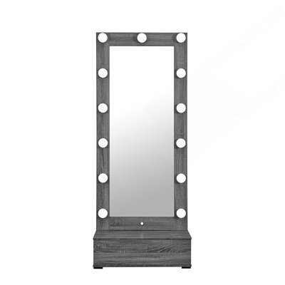 Tall Mirror With Drawer And Speakers
