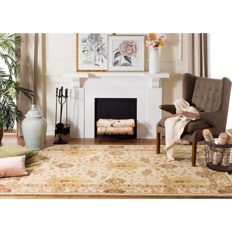 Tingley Hand Tufted Wool Pile Oriental Rug, Rectangle 5' x 8'