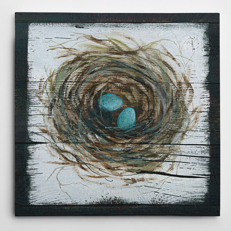 « nested nest » par carol robinson, reproduction d’art sur toile tendue, H 32 po x l 32 po x P 1,5 po