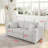Faux Fur Fabric Modular Sofa-111861565-111565645-106635629
