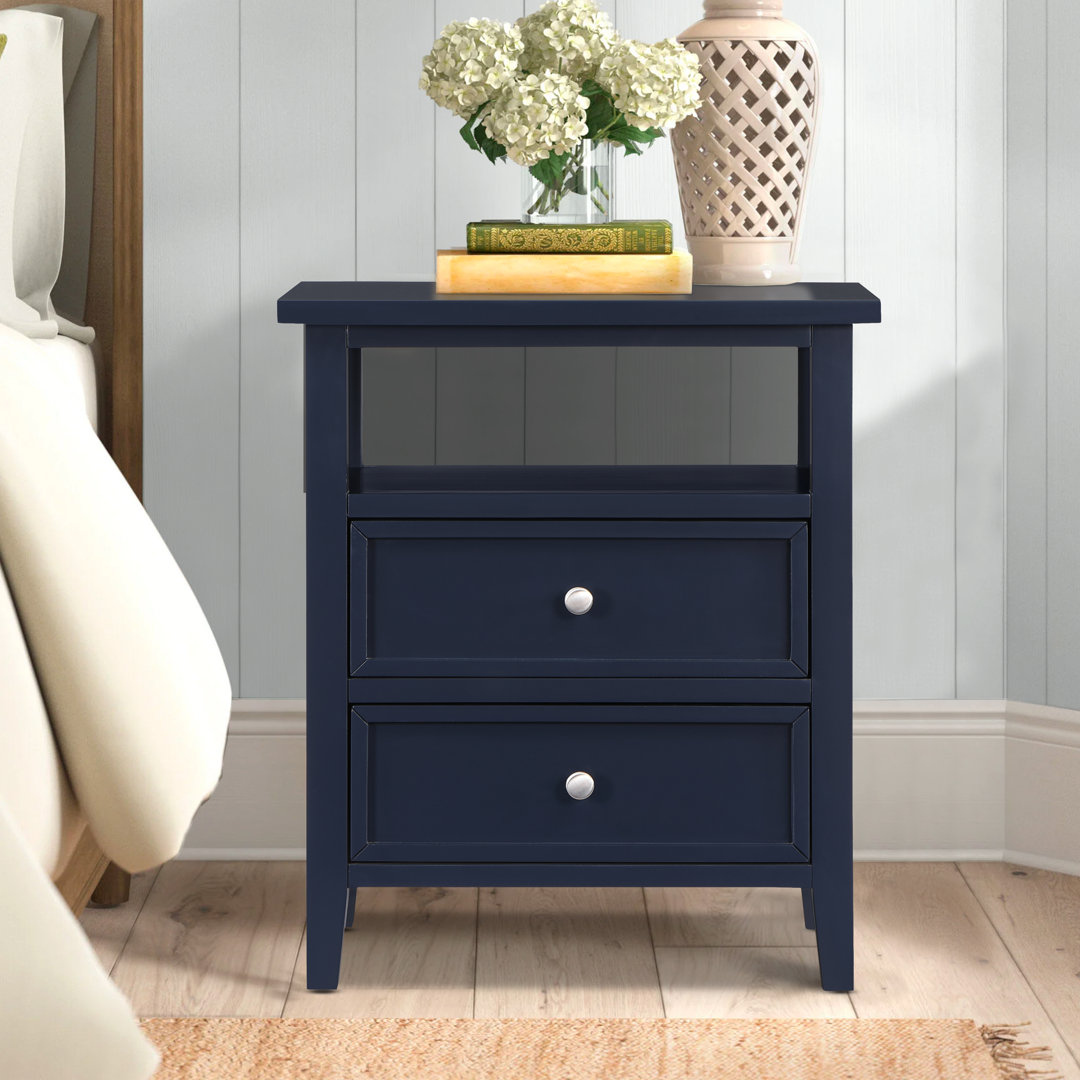 Armahn Solid + Manufactured Wood Nightstand Lark Manor™ 