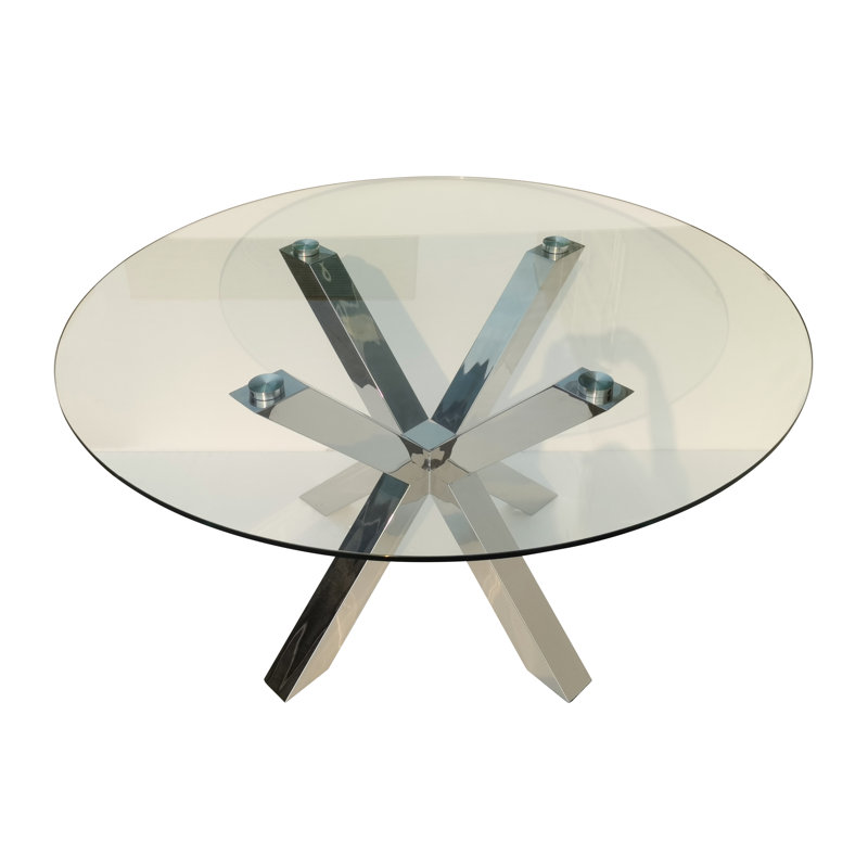 Table de salle à manger Summerville, Argent argent, L 60 po x L 60 po