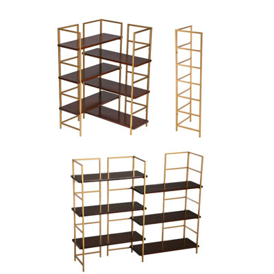 Étagère à livres en métal H 47,25 po x l 31,5 po Alecto