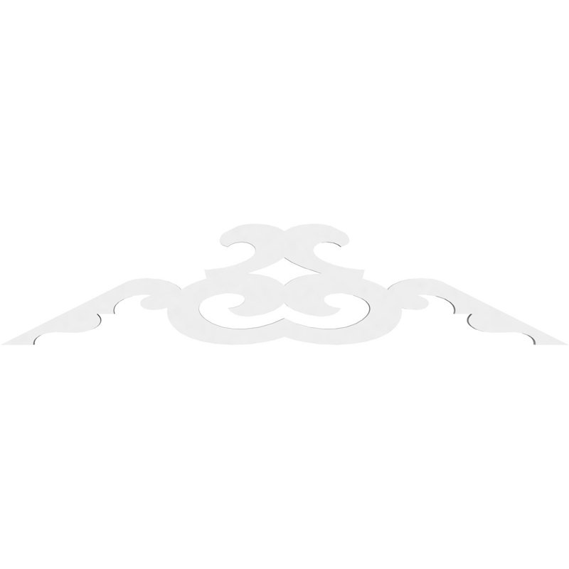 Benson Signature Urethane Gable Pediment, Primed Tan, 9"H x 36"W, 6/12