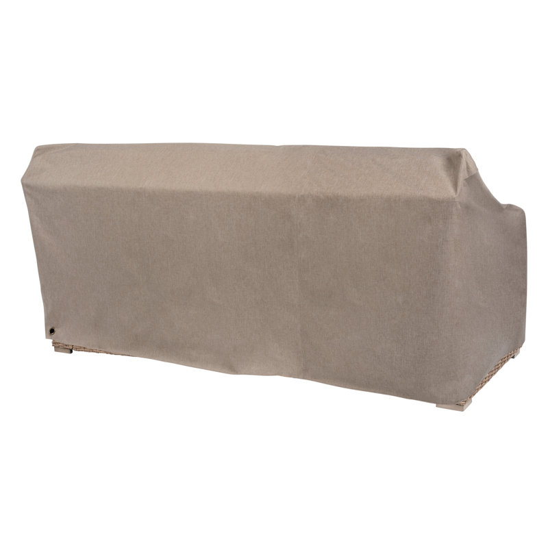 Housse pour causeuse de patio Modern Leisure, imperméable, paquet de 2, L 66 po x l 40 po x H 39 po, grès, Grès