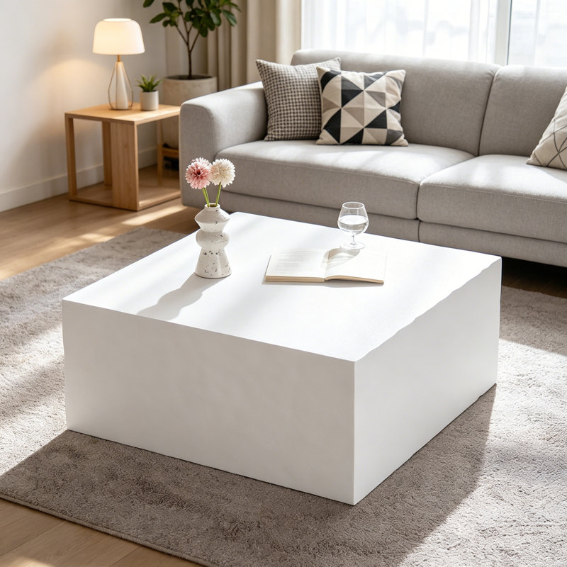 Square Coffee Table with sturdy base