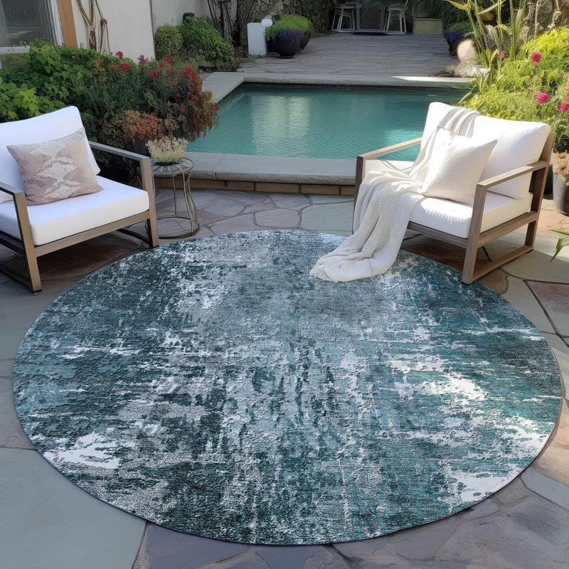 Tapis intérieur / extérieur Karsyn, Rond 8 pi
