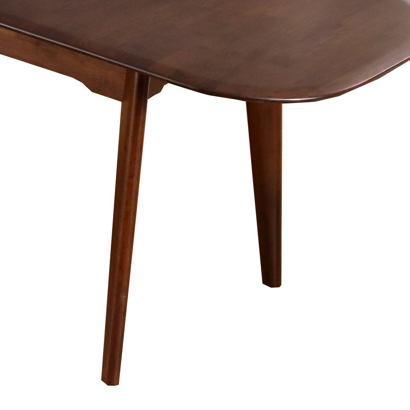 Rozella Solid Wood Dining Table Set, Gray, 5 Pieces: Table, 4 Chairs
