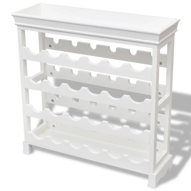 Rivka Floor Wine Bottle Rack, White