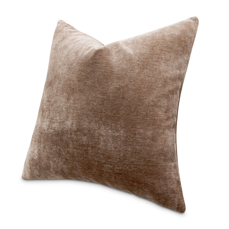 Truffle Brown 20" Square Chenille Accent Pillow