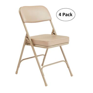 Premium 2 Thick Vinyl Padded Folding Chair By National Public Seating,  3200 Series 