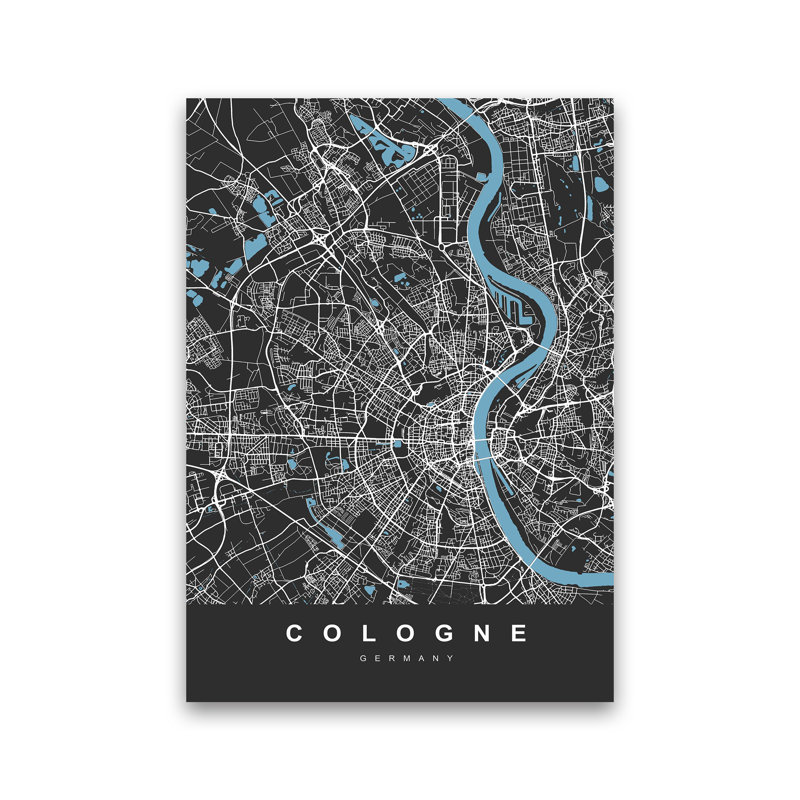 Cologne - Print, Wrapped Canvas, 30cm H x 21cm W x 1cm D