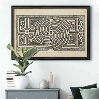 «Garden Parterre II», reproduction d'art graphique sur toile