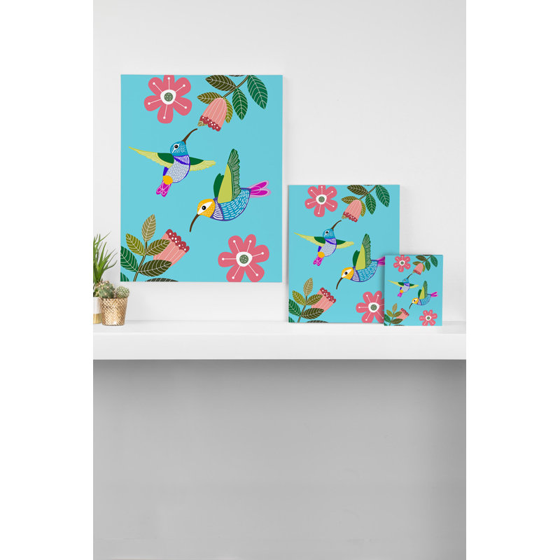 « colibris », impression sur toile, H 10 po x l 8 po x P 2 po