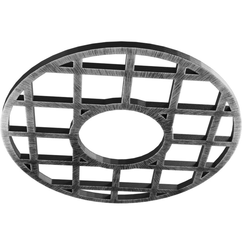 Médaillon de plafond 26 po x P 9 po x P 9 po x P 3/4 po O'Neal, Argent antique, H 26 po x l 26 po x P 0,75 po