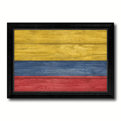 Colombia Country Flag Print on Canvas