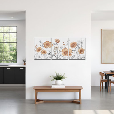3 Piece Wrapped Canvas Wall Art