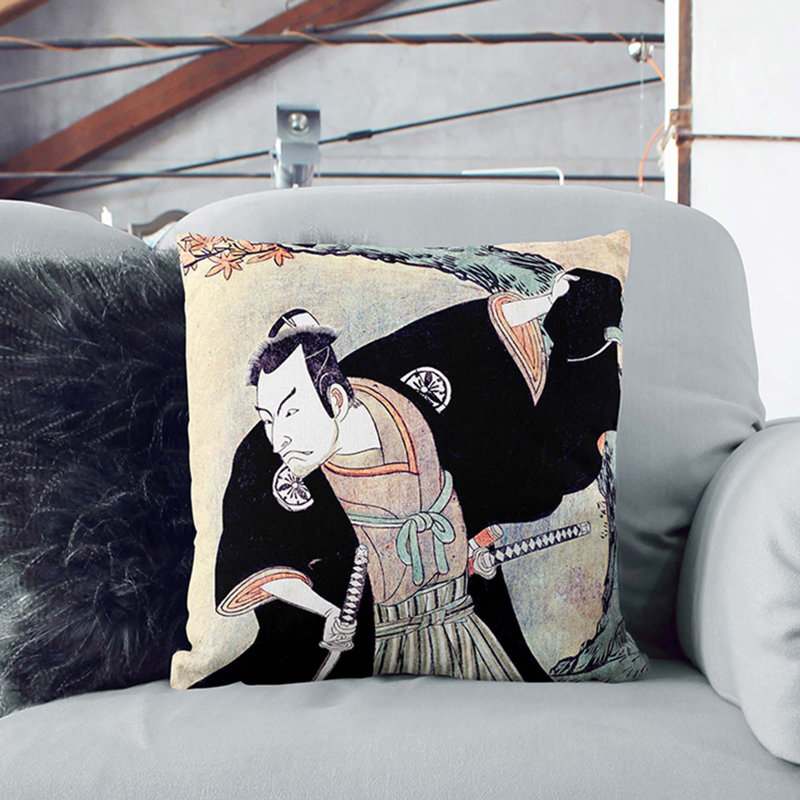 Square Throw Cushion, 40cm H x 40cm W x 15cm D, White