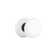 Emtek Passage Knobset w/ Ice White Porcelain Rosette and Ice White Porcelain Knob