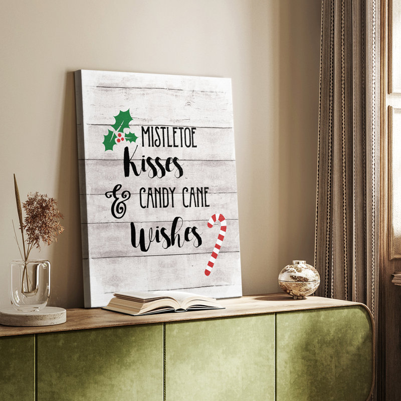 Mistletoe and Candy Cane - galerie sur mesure, H 27 po x l 18 po