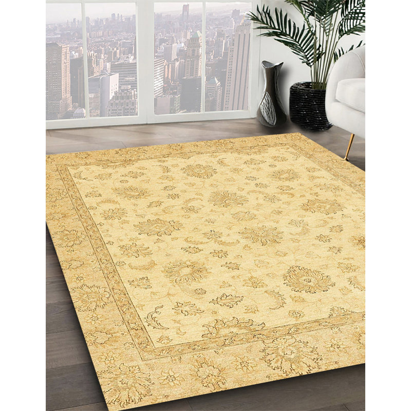 Clairah Abstract Indoor Rug, Round 3'