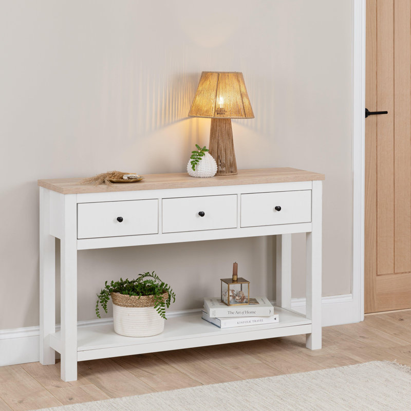 Maryhannah 124cm Console Table, White