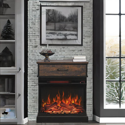 Vendula 25'' W Electric Fireplace