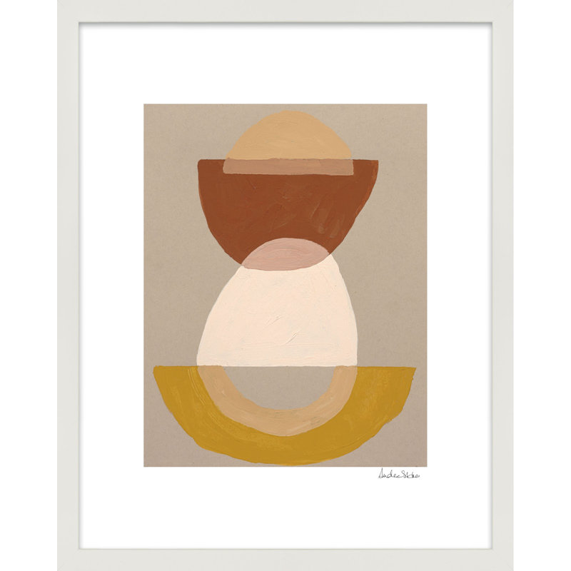 Composition 01 par Andrea Stokes - reproduction de cadre photo, H 38 po x l 30 po x P 1,25 po, Cadre blanc