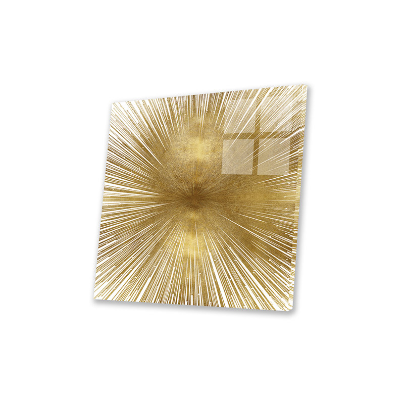 «Radiant» par Abby Young, impression sans cadre, Or, H 24 po x l 24 po x P 0,25 po