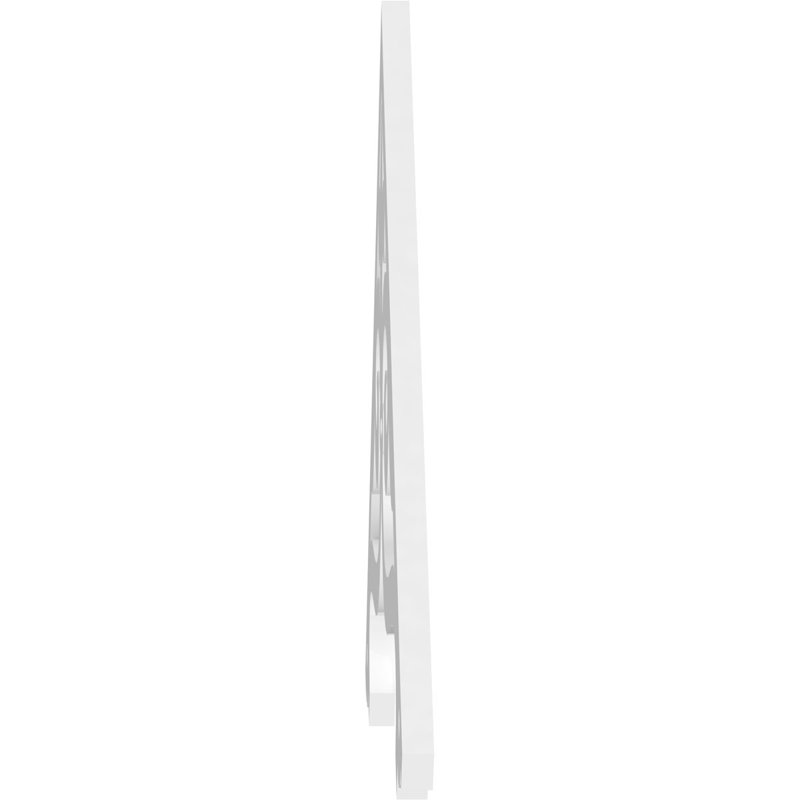 Pignon en PVC de qualité architecturale Finley, H 27,5 po x l 60 po x P 1 po, 11 / 12