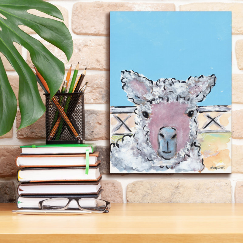 «Baa Baa sur toile» par Roey Ebert, L 12 po x H 12 po