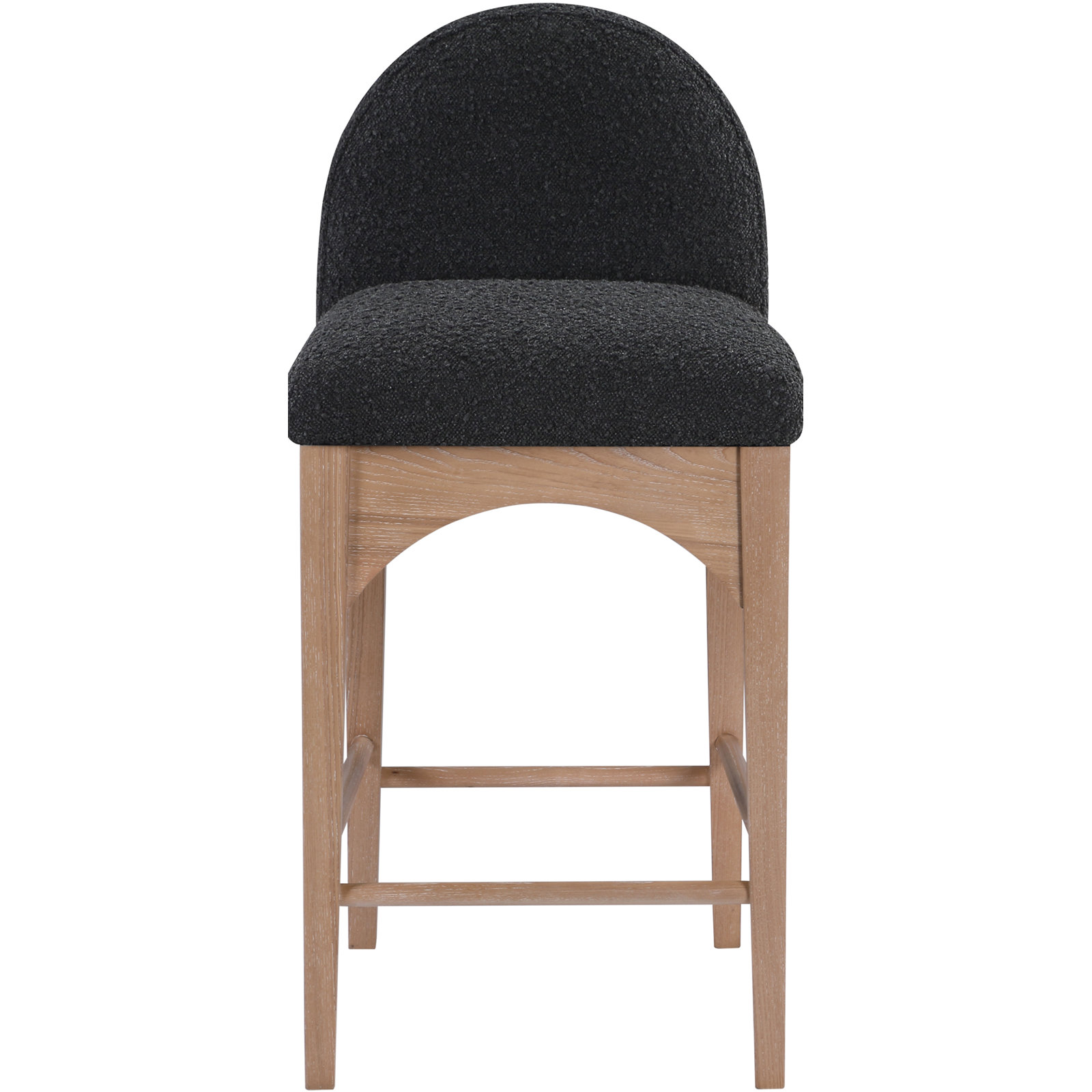 Waldorf Counter Stool, Natural, Black Boucle