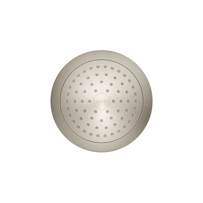 Forte Wall-Mount Single-Function Showerhead with 66-Nozle 5.5 Inch Sprayface, 2.5 GPM, Vibrant Brushed Nickel