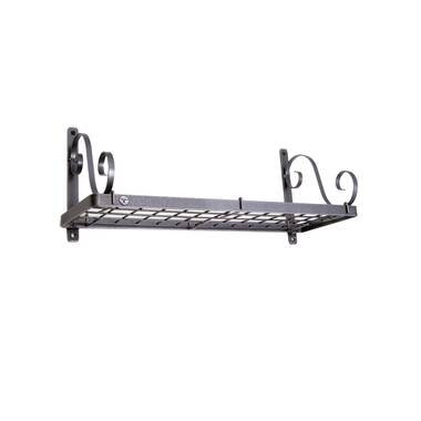 Prep & Savour Damyn Metal Straight Wall Mounted Pot Rack